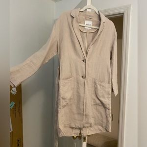 Madewell Linen Trench - women’s xs
